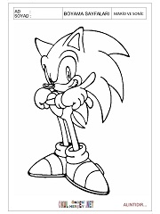 Mario And Sonic boyama sayfaları